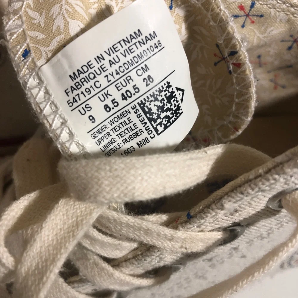 Converse Chuck Taylor All Star Lux Hidden Heel Wedge Twill Knit Canvas Womens 9 - Picture 4 of 12